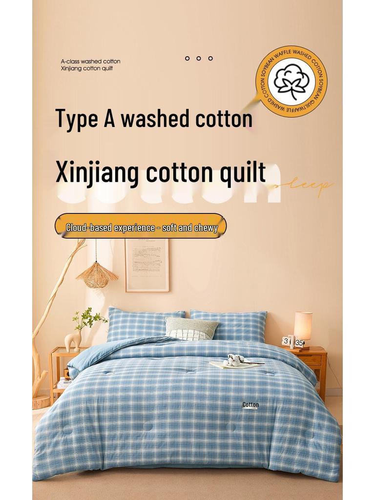 2025 All-Season Quilts: Thick Washed Cotton for Winter, Xinjiang Cotton for Summer, and Versatile Spring/Autumn Comfort