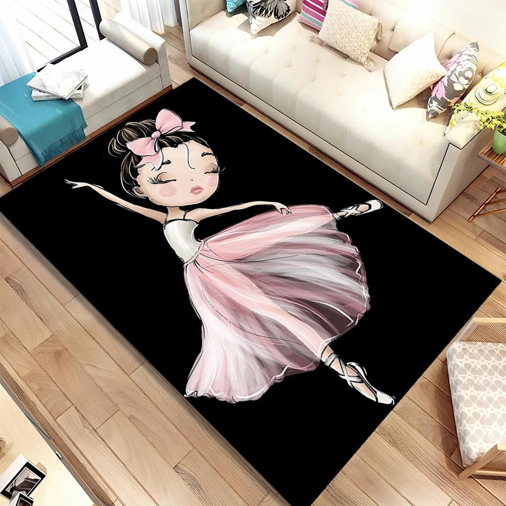 Pink Children's Hopscotch Boy and Girl Cartoon Game Carpet Kindergarten Early Education Baby Crawling Mat Non-slip Mat Home