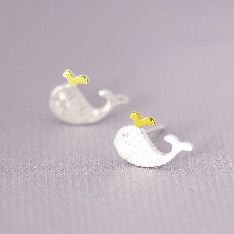 Ohrstecker mit s925 Silbernadel im koreanischen Stil für Damen – Minimalistisches & Persönlichkeitsdesign