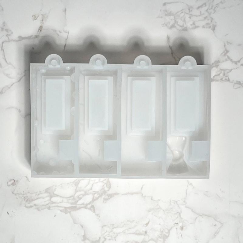 Silicone Phone Stand Dropping Mold Phone Mount Making Molds Accessories Mould Flexible Epoxy Resin Mold for Y Crafts