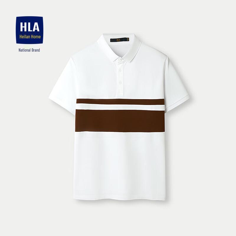 HLA Men s Color-Block Pique Polo Shirt L
