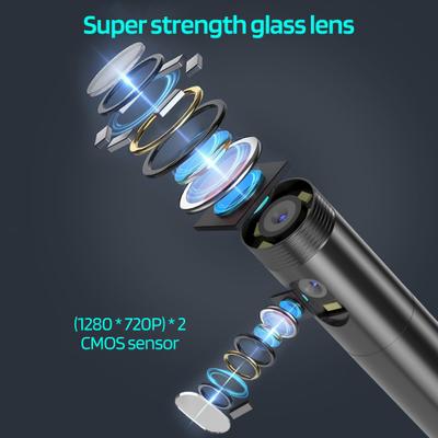 Inspektionsendoskop-Telefon-Scope-Kamera mit Licht IP67 wasserdicht Einfacher Anschluss 1080P Boreskop-Inspektionskamera