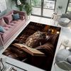 Owl Magic Book Pattern Carpet for Living Room Bedroom Bathroom Mat Creative Doormat Sofa Table Home Decor Area Rugged Multisize