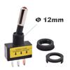 2pcs 12mm Automotive Toggle Switch 12V20A ASW-15D SPST 2Position 3Pin LED ON/OFF For Electrical Systems