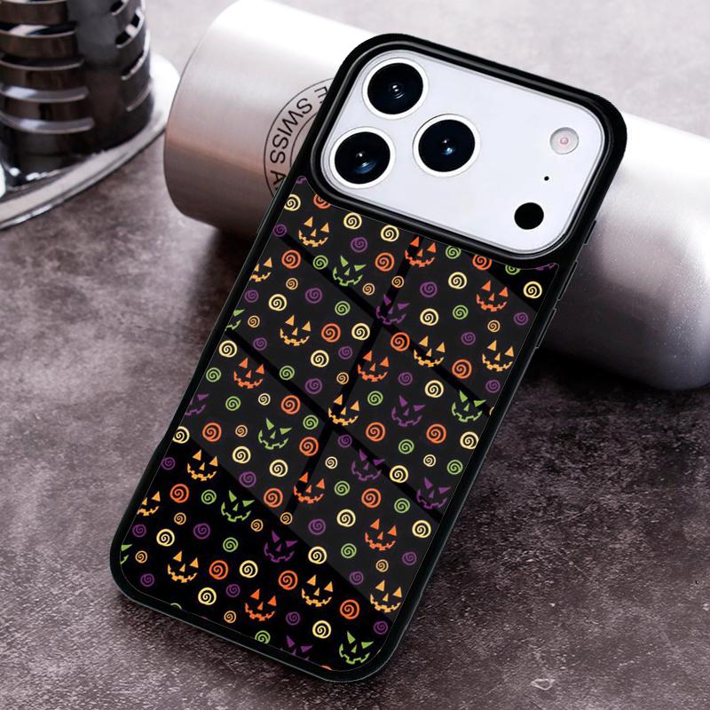 Pumpkin Bat Witch Phone Case for iPhone 17 16 15 Pro Max Air 14 13 12 11 Plus Shockproof Capa Cover