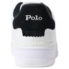 Polo Ralph Lauren Court Masters Leather Round Toe Lace-Up Low-Top Sneakers Men Sneakers White Black 100064814