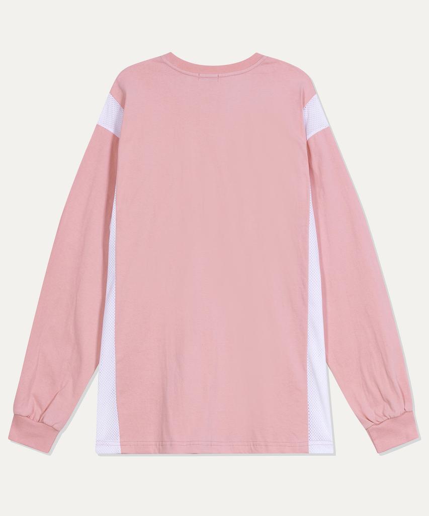 MAYOL Logo Mesh Long Sleeve T-Shirt_Pink