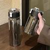1 Stück Sport Transparente Wasserflasche 350ml 550ml 800ml Tragbar Fitnessstudio Reise Klar Auslaufsicher Trinkflasche Kaffee Saftbecher
