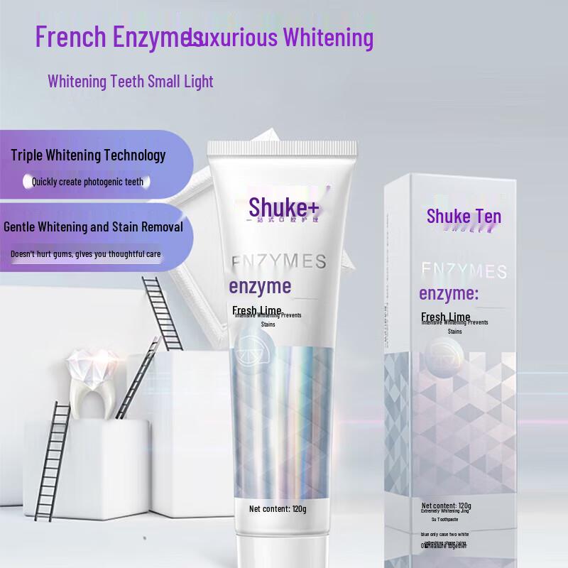 Saky Fresh Lime Enzym Aufhellende Zahnpasta 3er-Pack