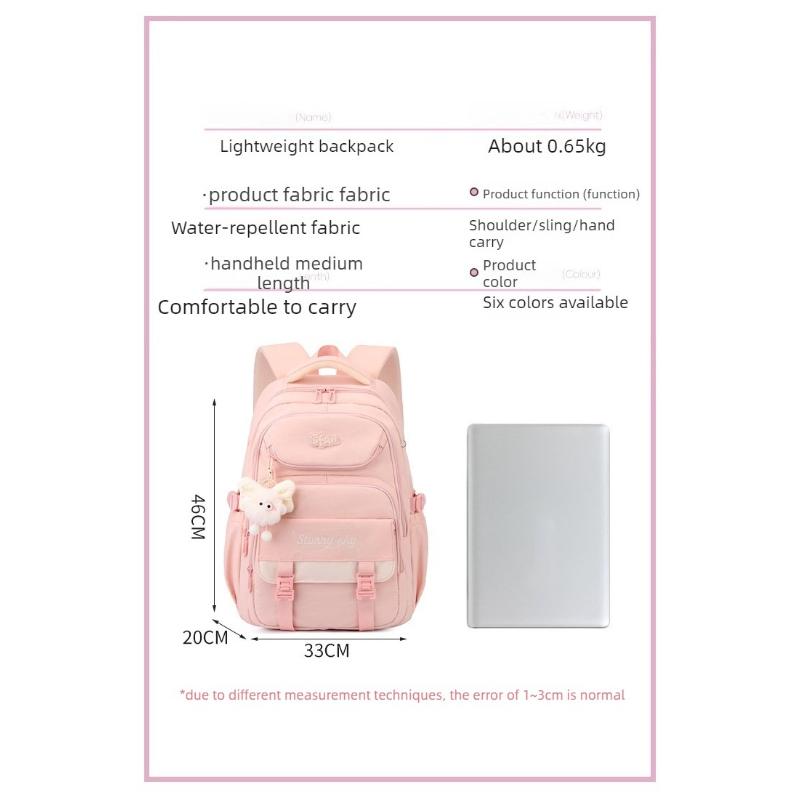 elementary school student backpack Middle high school Backpack for girls bookbag cute school bag large capacity travel backpack