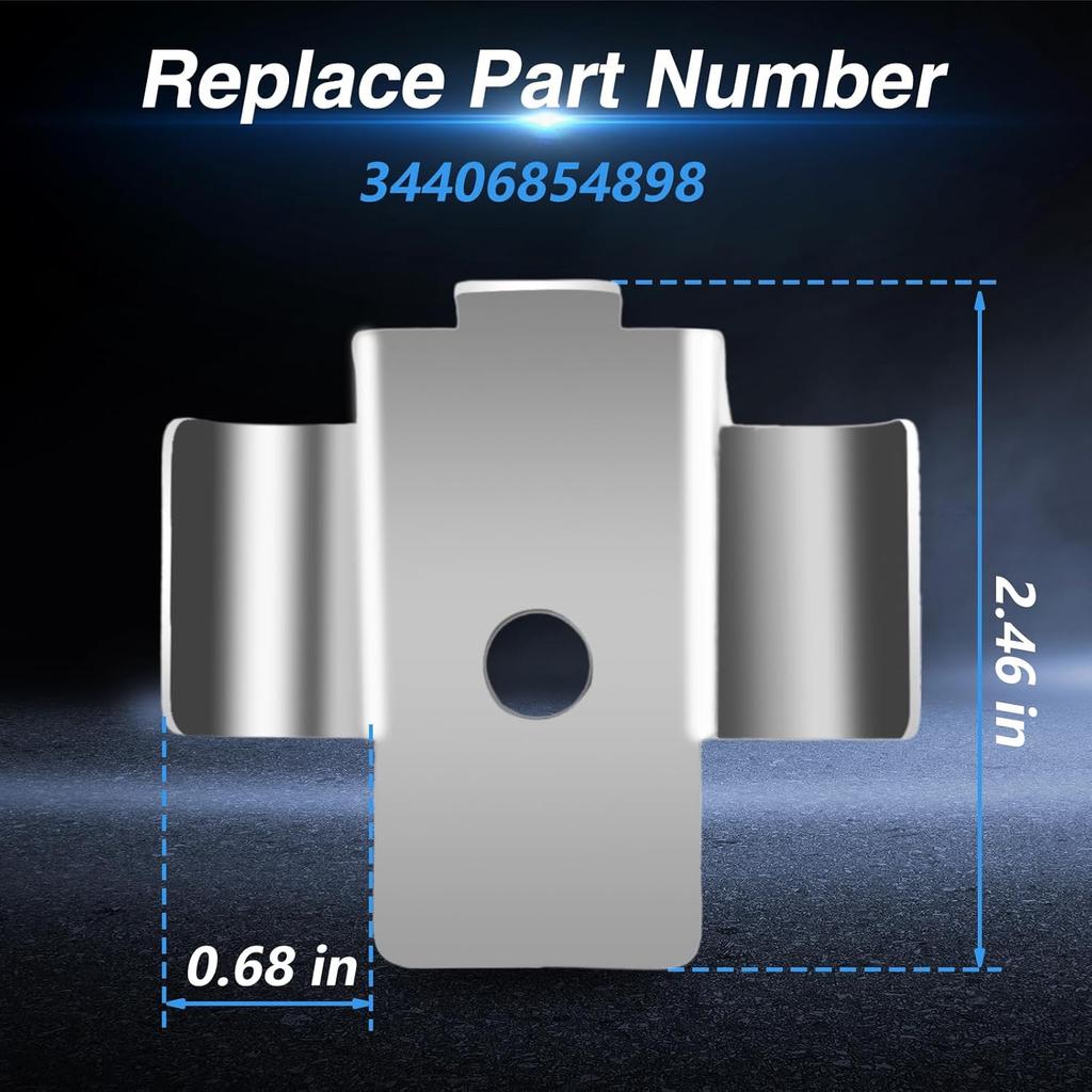 Upgraded Stainless Steel Parking Brake Cable Clip Retainer with Rubber Tubes Compatible with BMW 1 Series F20/F21, 2 Series F22/F23, 3 Series