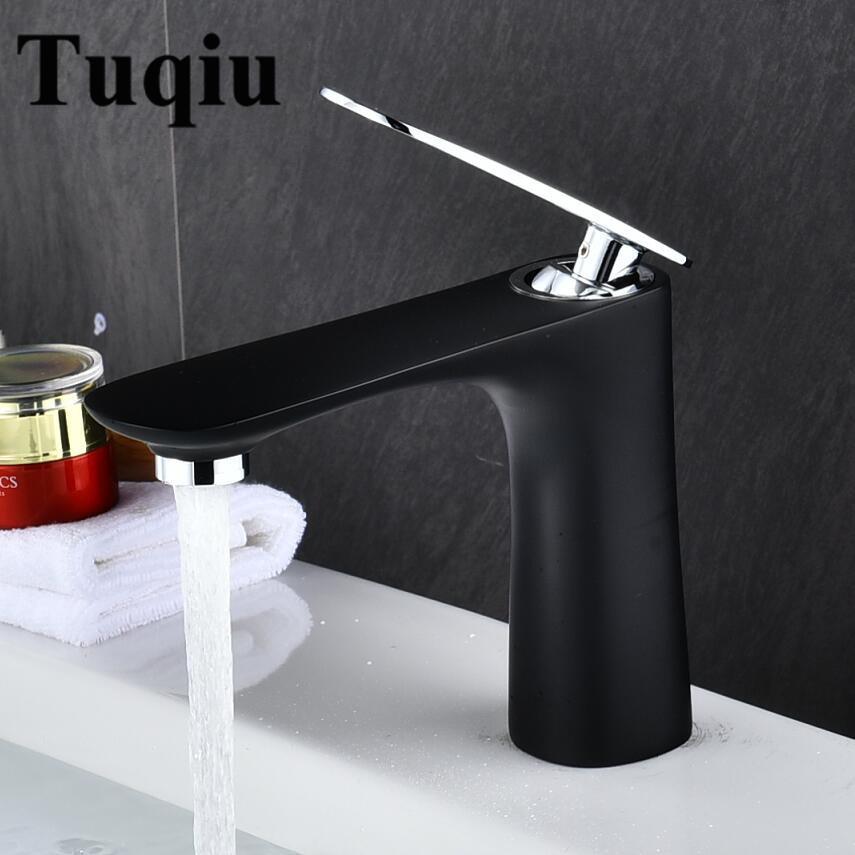 Basin Faucet Hot and Cold Water Sink Mixer Bathroom Single Lever Brass White Gold Basin mixer Tap Red