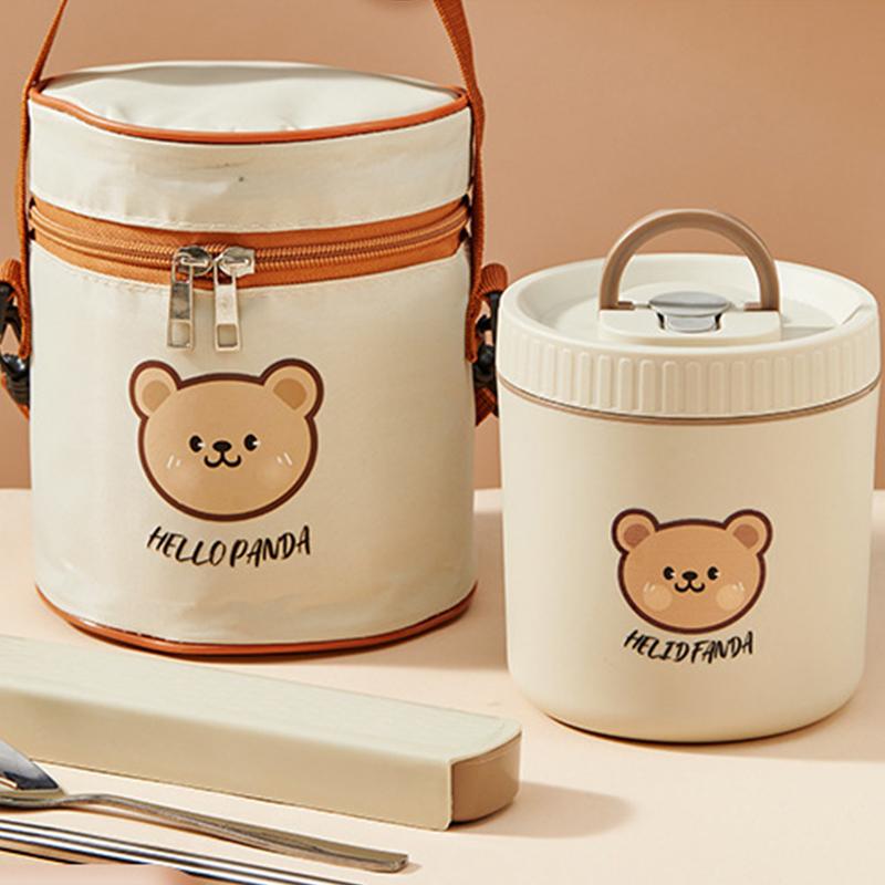 Portable Thermal Lunch Box Insulated 316 Stainless Steel Leak Proof Microwave Safe Bento Box for Salad And Food Storage