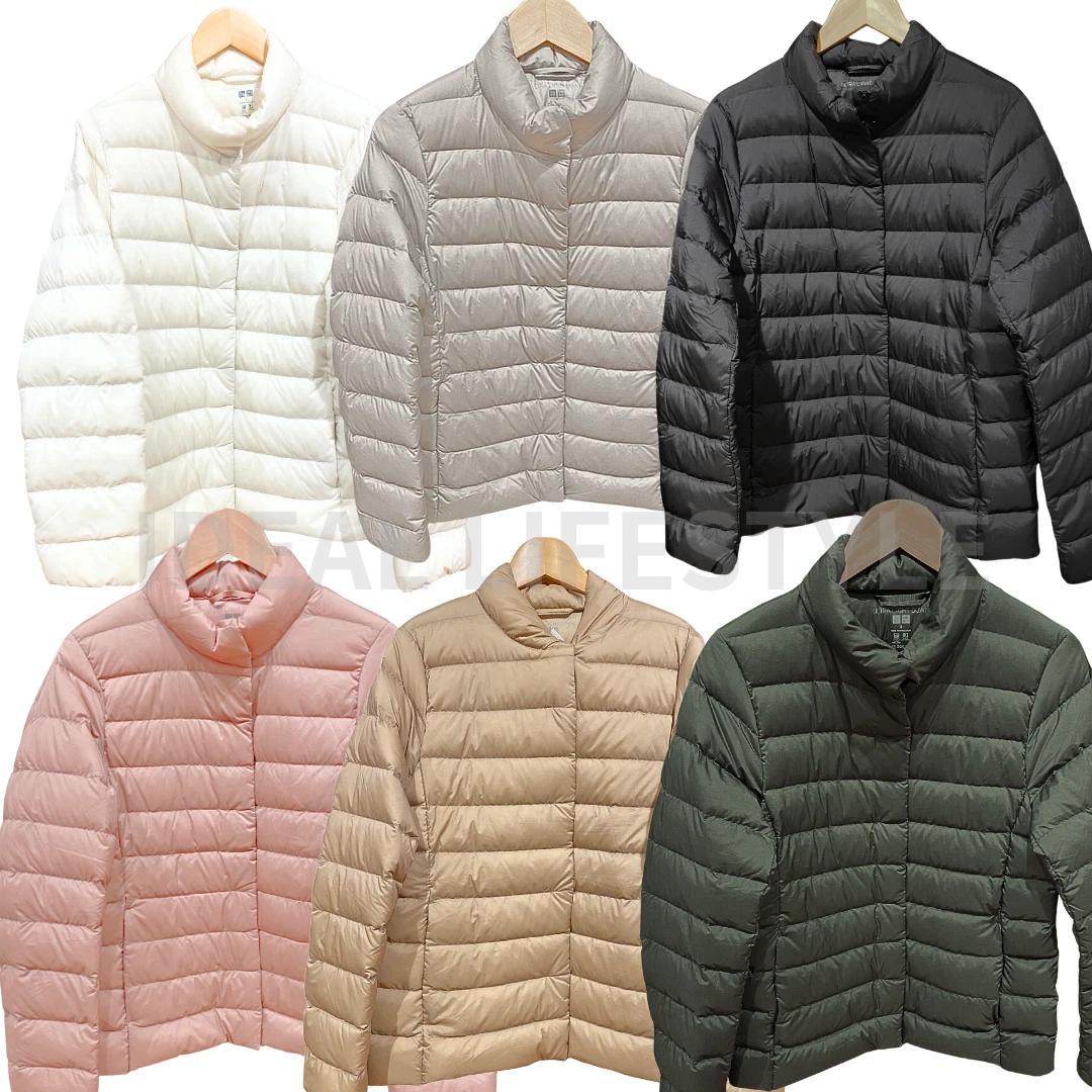 

UNIQLO Long Sleeve Ultra Light Down Jacket S-3XL Lightweight Packable Women 469869 NWT 3XL бежевий