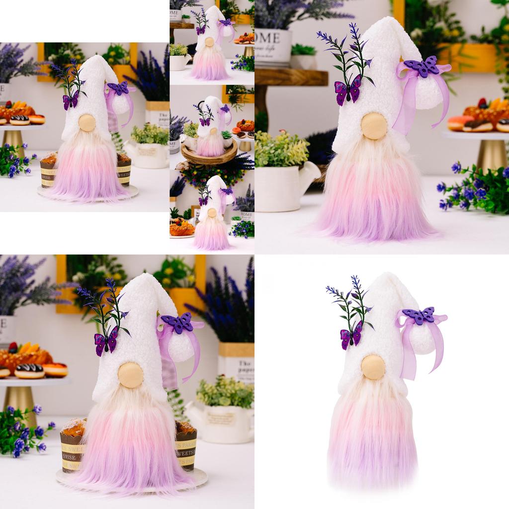 Charming Lavender Butterfly Doll For Mother's Day Elegant Purple Dcor For Home