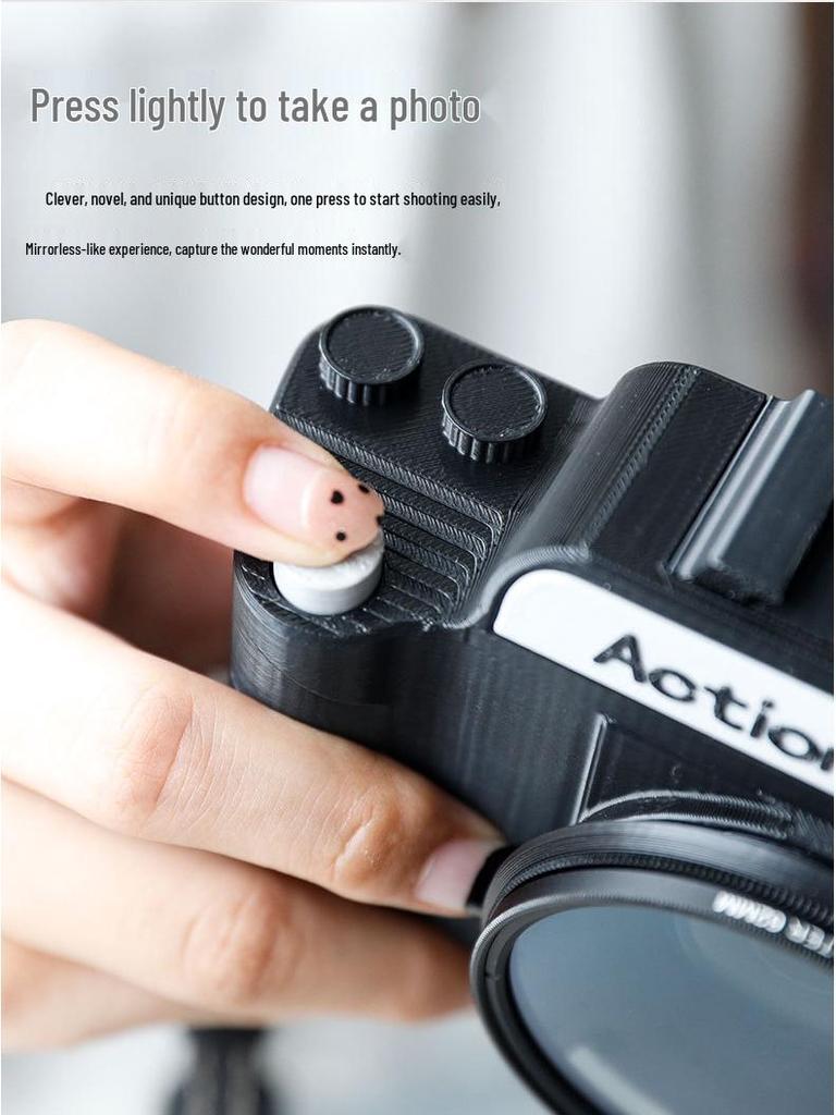 Poignée de modification pour caméra sport hybride DJI Action5Pro/4/3 avec lentille UV