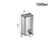 Wall-Mounted Black & Gold 500ML 304 Stainless Steel Soap Dispenser