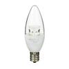 ELPA LED Chandelier Bulb, E17 Base, Warm White, Long Lifespan & Energy Saving, Sparkling Brightness, Clear Bulb Type, LDC4CL-E17-G351
