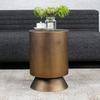 Vintage Coffee Tables,Modern Living Room Sofa Side Tea Table,Metal Antique Copper Corner Table,Furniture Customized
