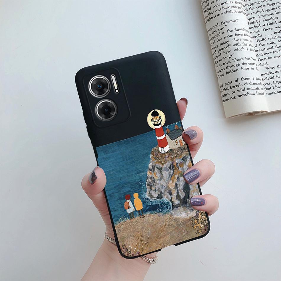 Case For Xiaomi Redmi Note 11e 2022 Cover Cool Men Black Dragon Soft Silicon TPU Phone Covers for Redmi Note 11E 5G Cases Fundas