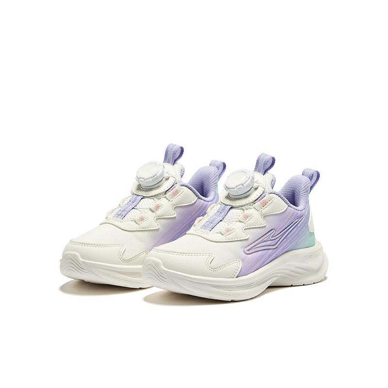 Hongxing Erke Breathable Durable Knob Thick Sole Running Shoes Kids sneaker Micro-Crystal-White Digital-Lavender 65124303059-012