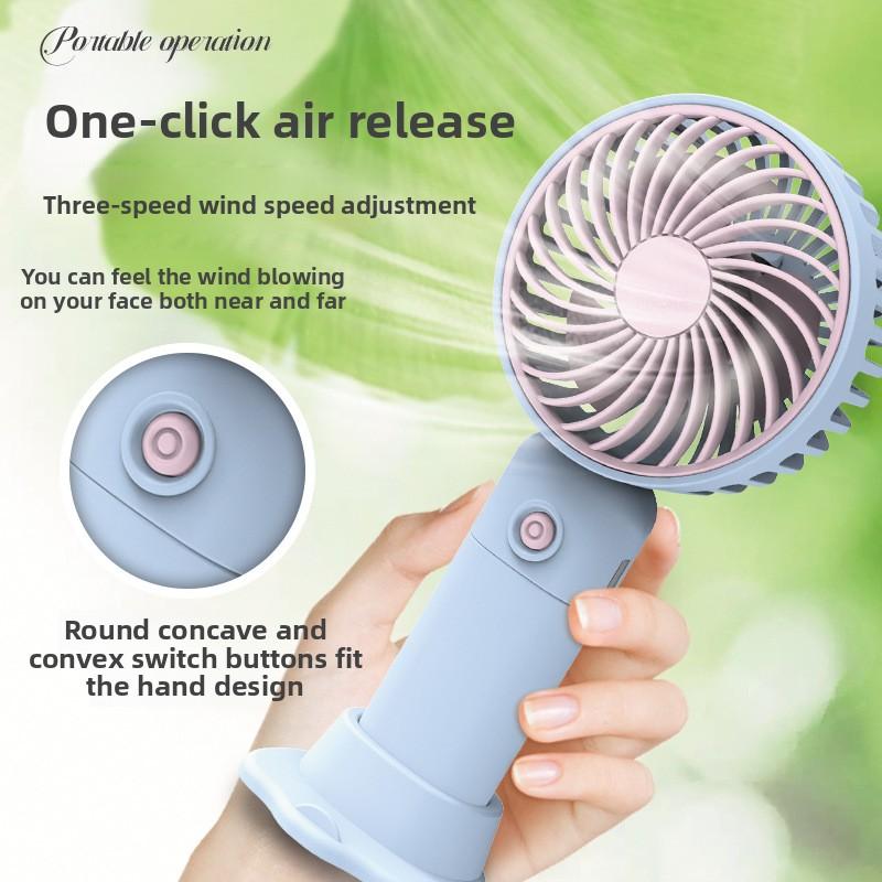 Desktop Mini Handheld Mini Fan, USB Charging Type, Small Electric Fan, Portable Phone Stand, Mini Fan