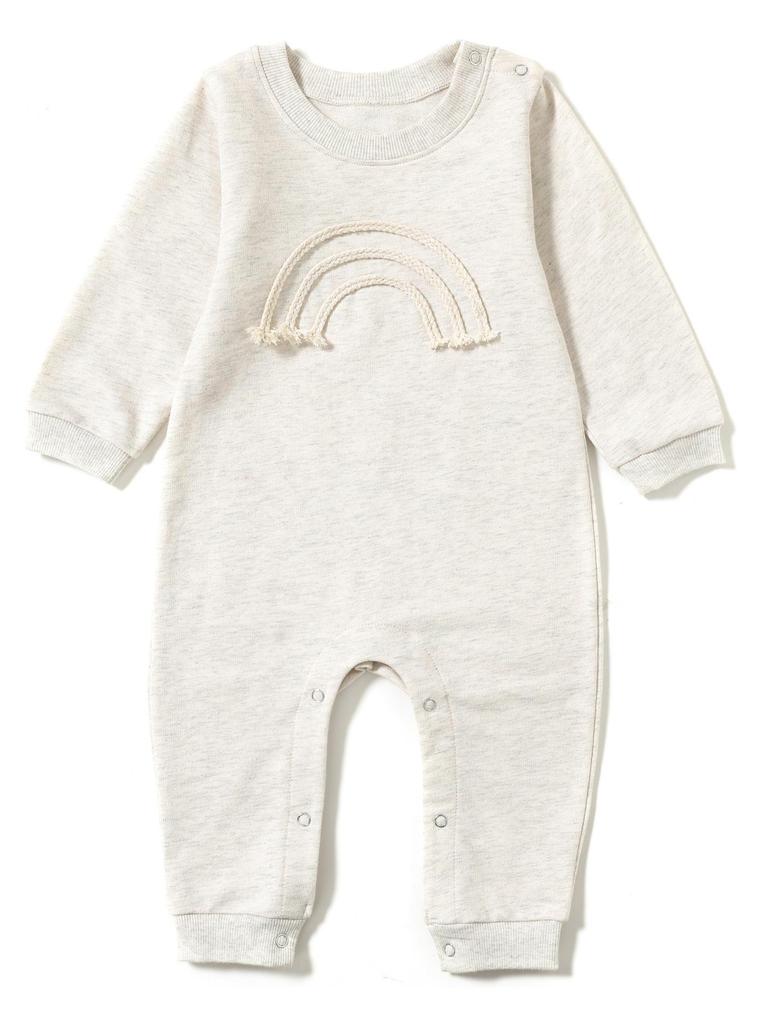 Baby Girl Cotton Long-Sleeve Summer Jumpsuit for Newborns - Air-Conditioned, Boneless Design
