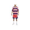 Jordan Striped Letter Print Patterned Crew Neck Short Sleeve T-Shirt Men Tops Pink Blue DV6668-455