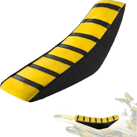 JFG Racing Dirt Bike Seat Covers, Universal Antiskid Soft Cushion Covers for Most Dirt Bike Motorcycle Yellow