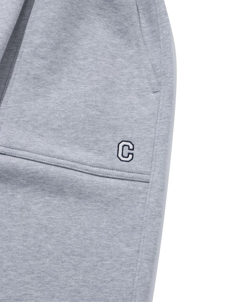 COVERNAT C Logo Sweat Wide Jogger Pants Melange Grey