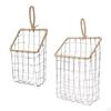 Hanging Storage Basket Rack Decors with Hook Shelf Holder for Dormitory