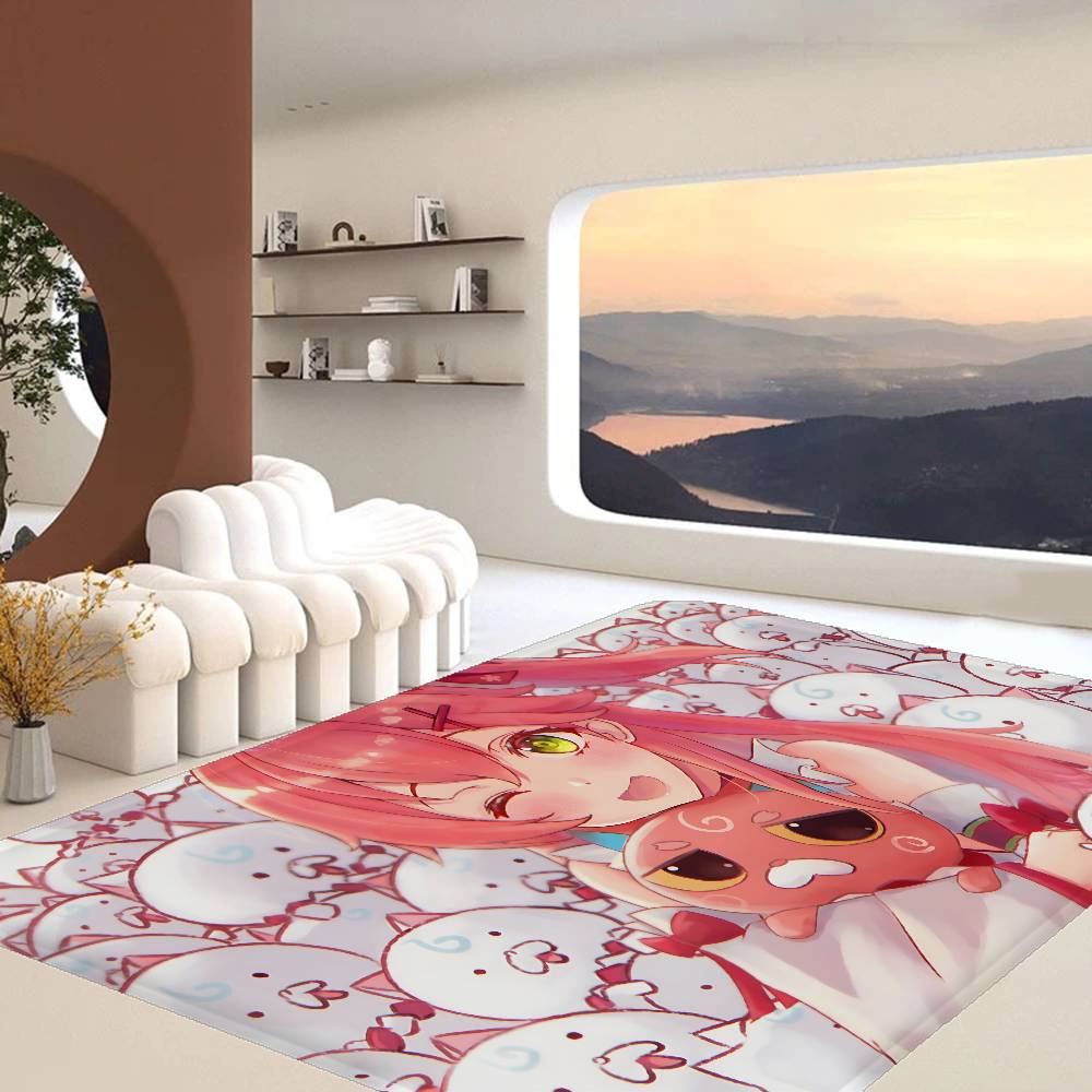 Popular Virtual S-Sakura M-Miko Floor Mat Retro Multiple Choice Living Room Kitchen Rug Non-Slip Modern Home Decor