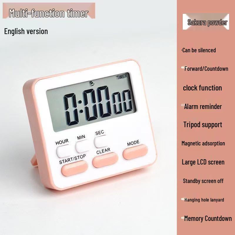 Kids' Kitchen Timer & Alarm Clock for Baking & Study