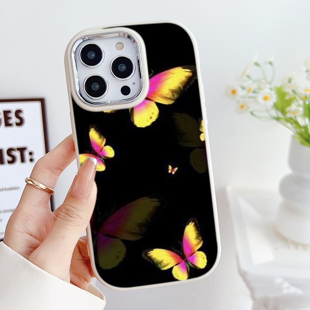 LZ4 Butterfly art design Soft Phone Case for Samsung S24 Ultra S23 Plus S21 FE A16 A54 A52 A06 Infinix Hot 40 30i Lens Protection Shockproof Cover