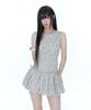 Kasiko Fairy Ribbon Bubble Skirt Checked