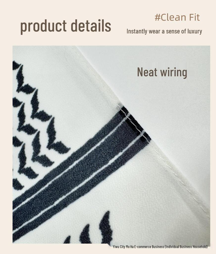 Chiffon Printed Versatile Hijab - Arabic, Dubai, Turkish, Palestinian Style