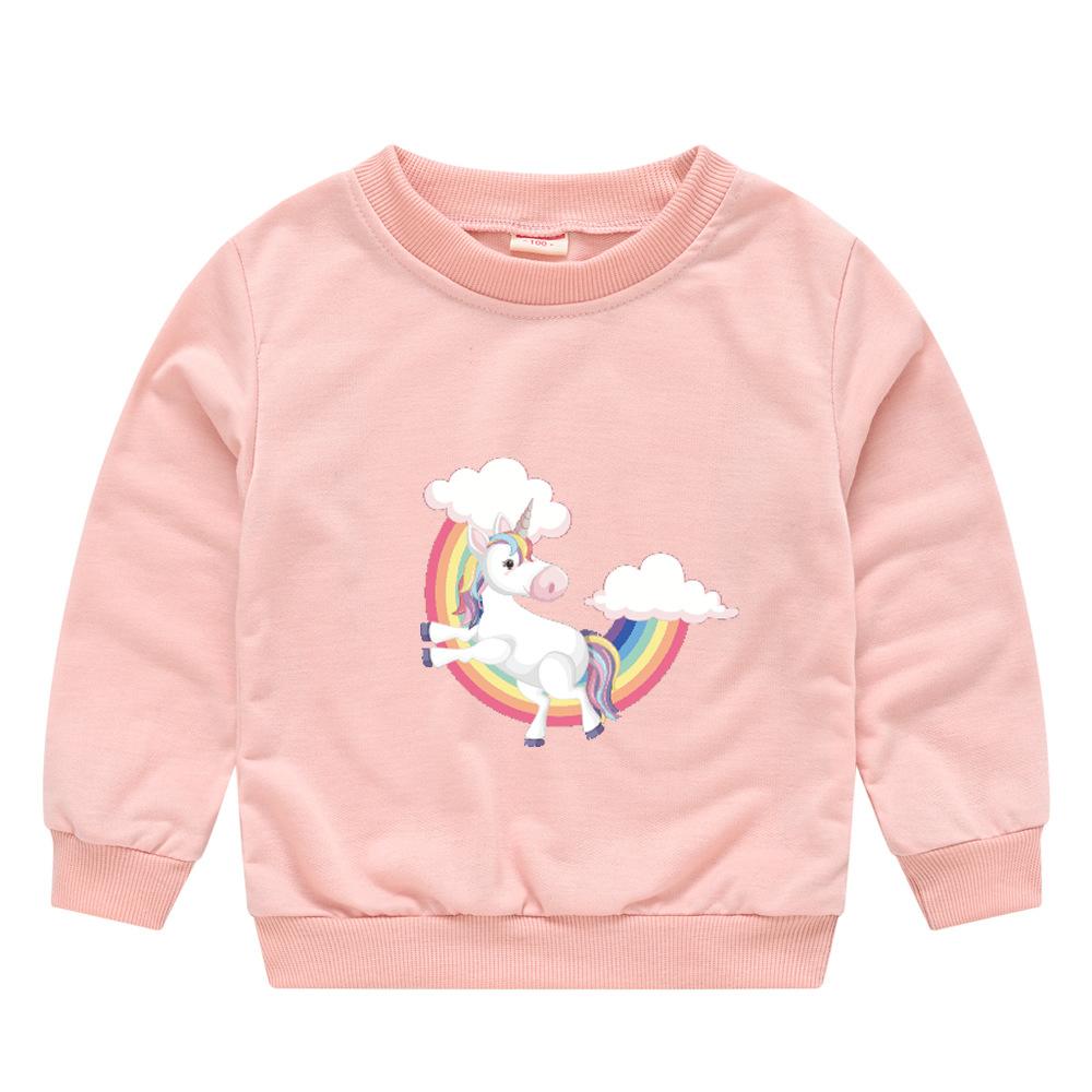 Children's Children's New Year Red Pullover Sweater Baby Cute Cartoon Avatar Round Neck Bottoming Shirt Tops