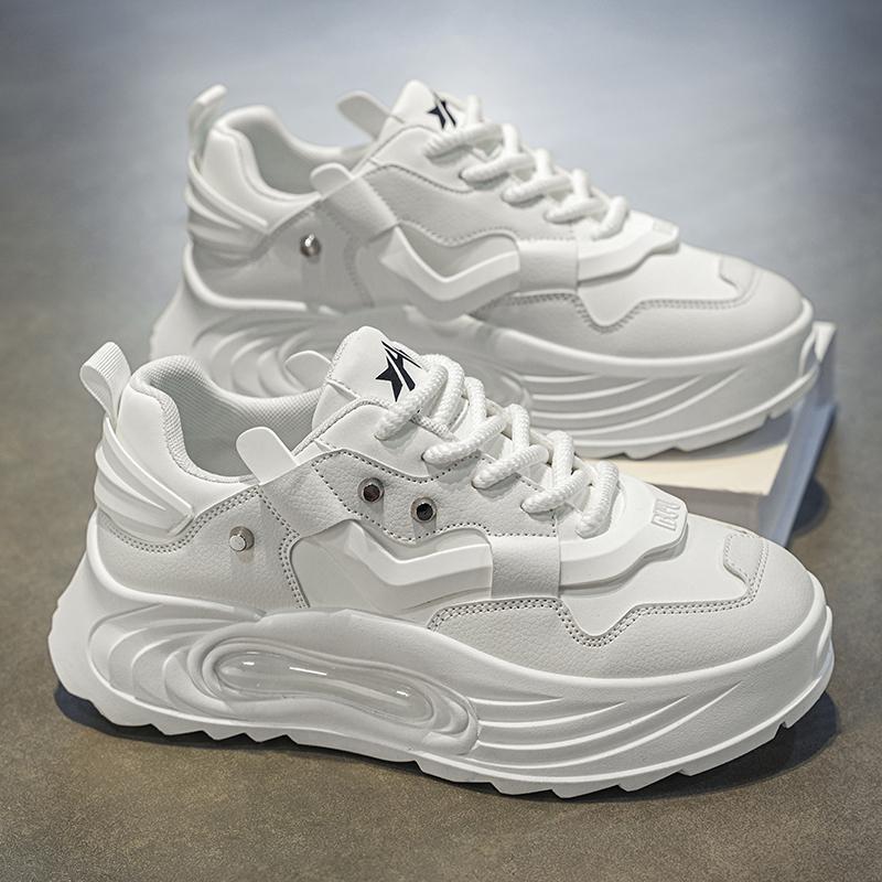 2025 New High Quality Men's Sneakers Youth Versatile Casual Shoes Thick soled Height Increasing Breathable Sports Running Shoes