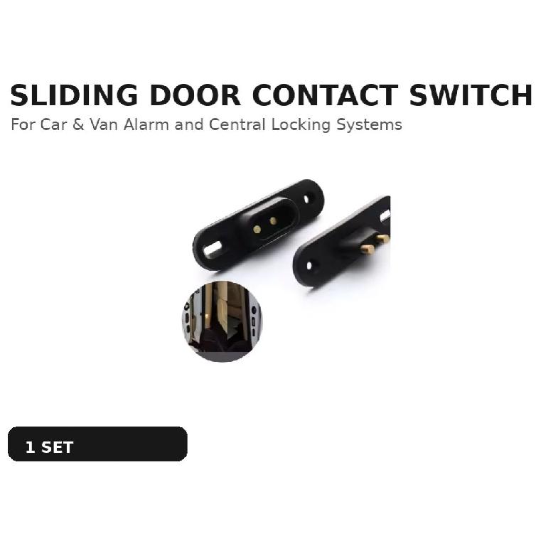 1 Set Sliding Door Contact Switch for Car Van Alarm and Central Locking Systems