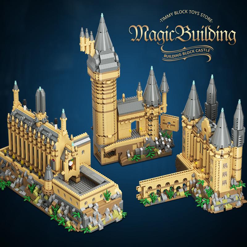 New Mini Magic World Medieval Castle Harry MOC Building Bricks Model DIY Blocks Toys for Children Kids Adult Gifts 3.5mm Block