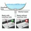 Lavabo Bagno Ottone Scarico Lavandino Pop Up Pulsante Click Clack Tappo Fessurato