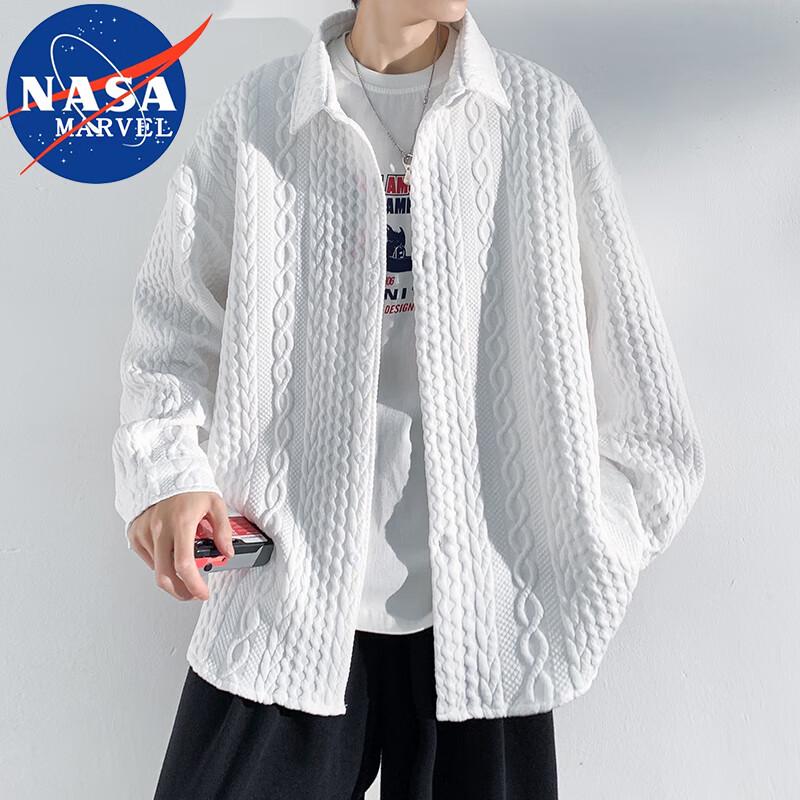 NASA MARVEL Men's Long Sleeve Casual Shirt