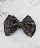 Maia Emblem Design Hair Ribbon Pin - Beige Bk