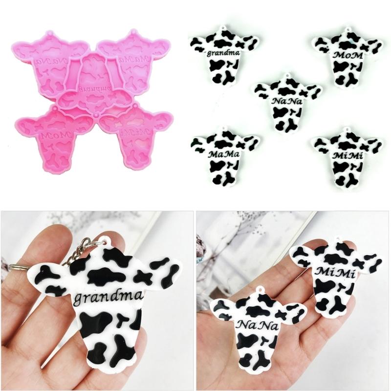 Crystal Epoxy Mold Silicone Mold for Pendant Cow Head Shape Craft Mold Silicone Mould Jewelry Making Tool