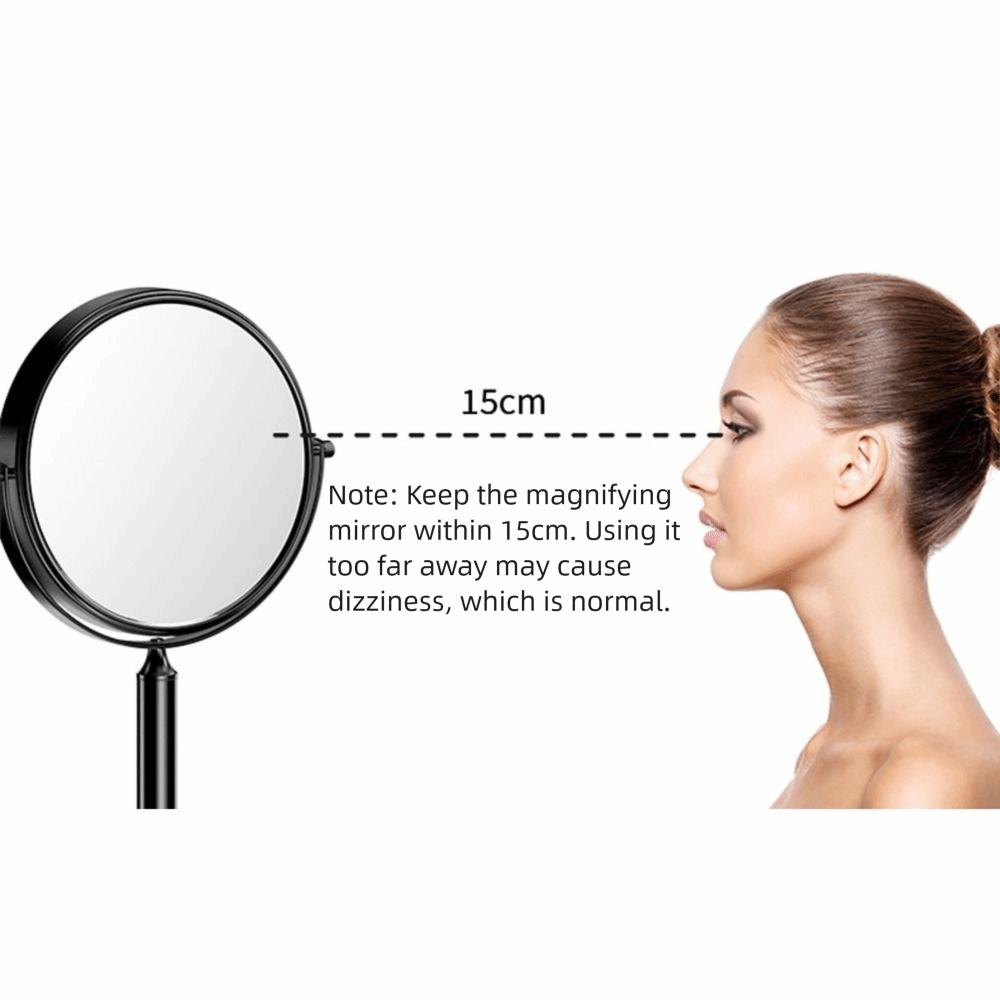 360° drehbarer Vergrößerungs-Kosmetikspiegel, doppelseitiger Schwenk-Schminkspiegel für den Schminktisch