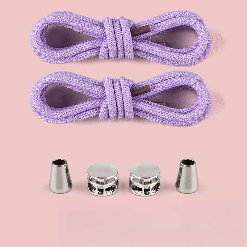 1 Paar Robuste Metall Runde Elastische Schnürsenkel ohne Binden, Hohe Elastizität für einfaches An- und Ausziehen, Verstellbare Passform für Stiefel, Schuhzubehör