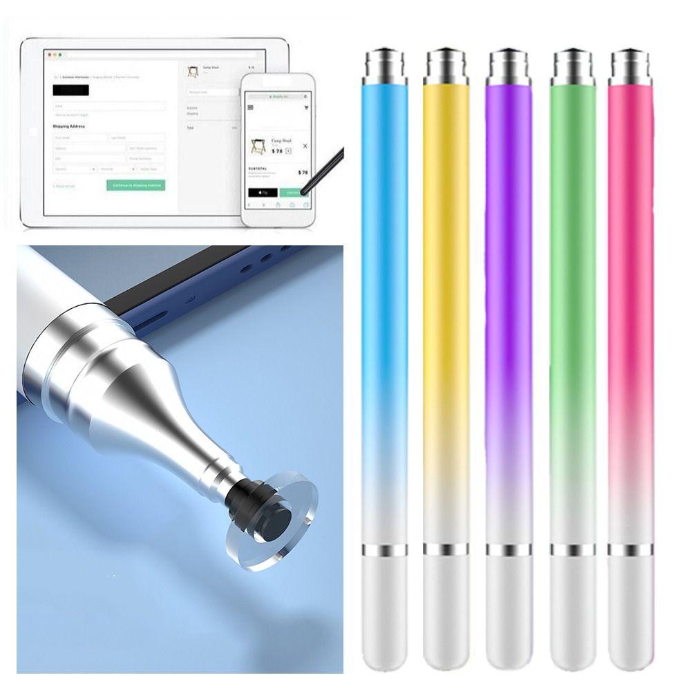 

5 шт. пластик Macaron универсальная ручка для сенсорного экрана на присоске стилус для рисования ручка диск емкостная ручка