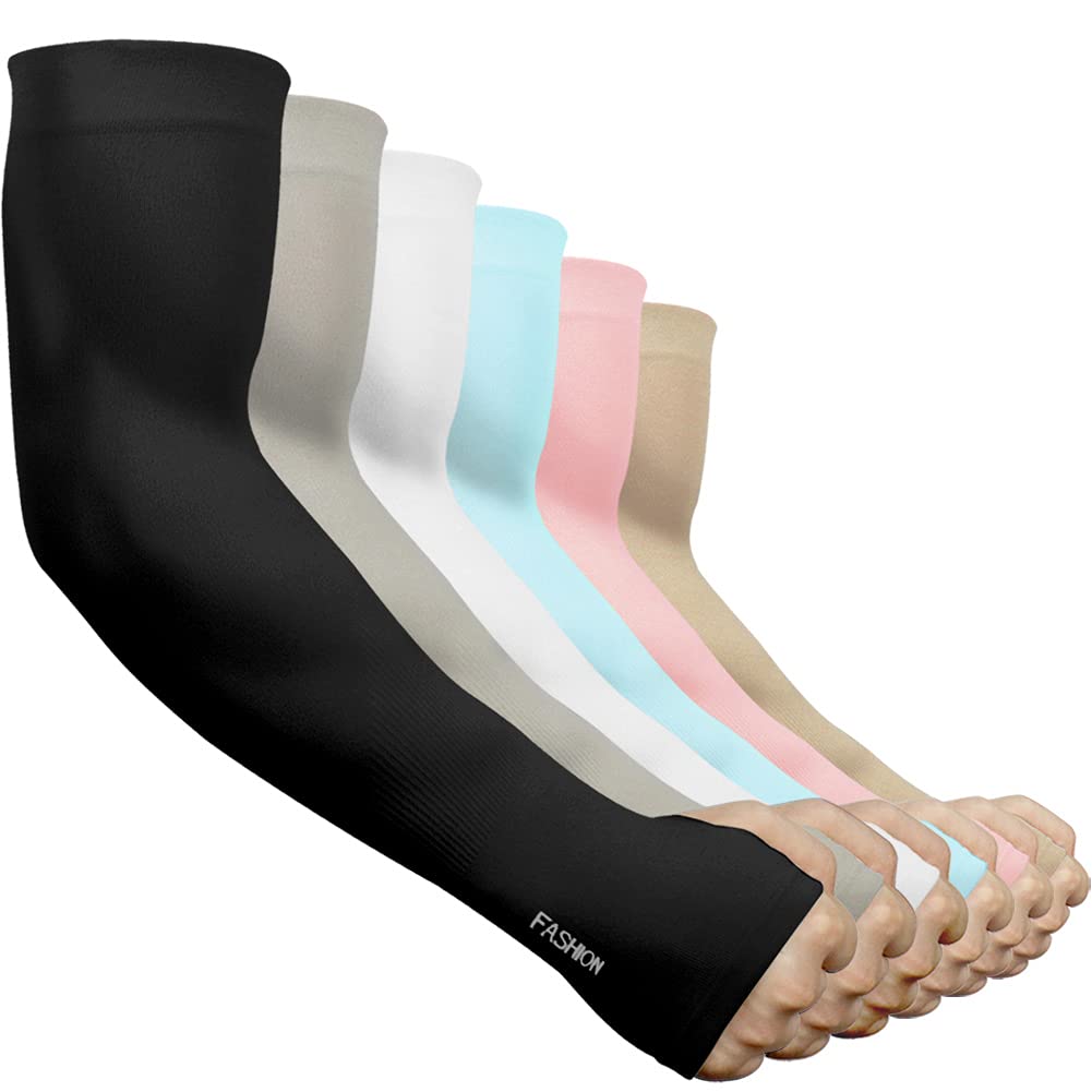 

Beister UV Protection Cooling Arm UPF Sun UV Sleeves, 50+, Unisex, Protection, Sports, Cycling, Breathable, Quick-Drying, Protection, 6-Pack