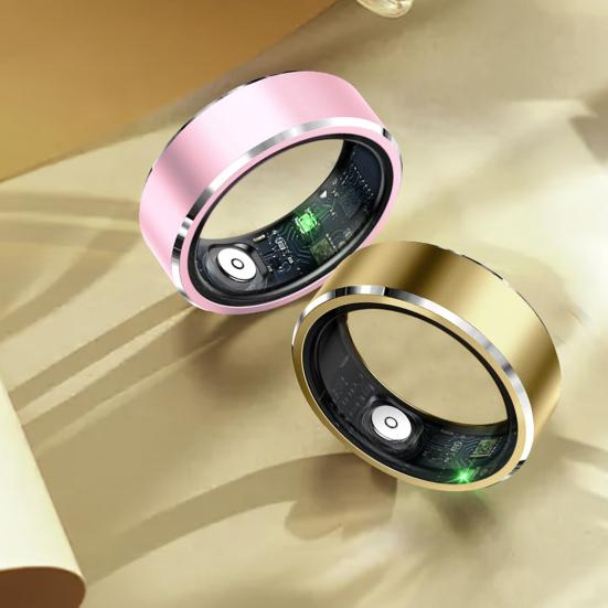 Smart Ring High Precise IP68 Waterproof Health Ring Fitness Tracker with Heart Rate Blood Pressure Monitor for Men Women
