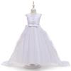 Kids' Formal Evening Dress with Train for Piano Performance or Catwalk